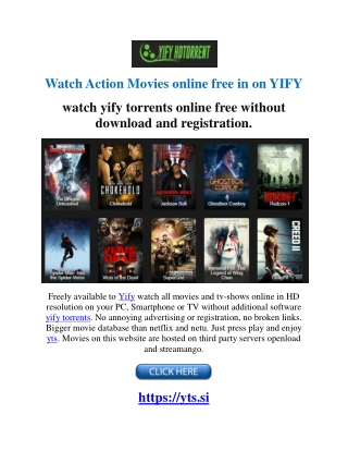 Watch Action Movies online free in on YIFY