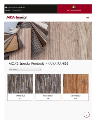 KAIYA RANGE Laminate Manufacturers India – AICA Sunmica