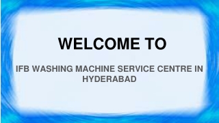 ifb Washing Machine Service Centre in Hyderabad