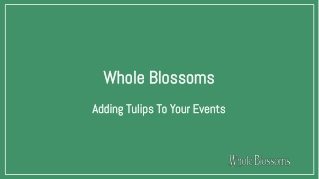 Wedding Decoration Hacks by Using of Tulip Flowers