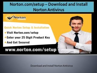 www.norton.com/setup - Download, Install and Activate Norton Setup