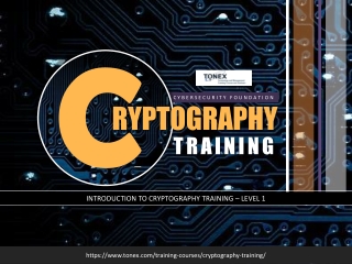 Cryptography Training Level 1 : Tonex Training