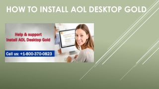 How to Install AOL Desktop Gold