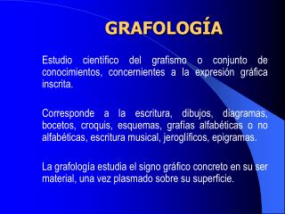 PPT GRAFOLOGÍA PowerPoint Presentation free download ID