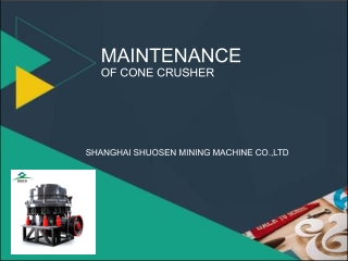 maintenance of spring cone crusher pdf