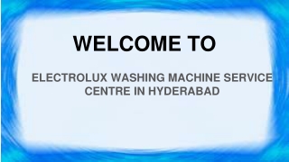 Electrolux washing machine service centre in hyderabad