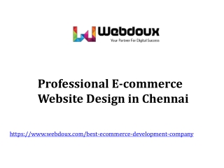 Best E-commerce Website Design in Chennai