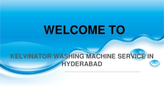 kelvinator Washing Machine Service In hyderabad