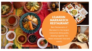 Best Restaurant Marrakech - Lejardin