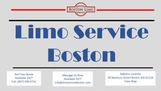 Traverse Boston While Listening to Your Favorite Tune with Limo Service Boston