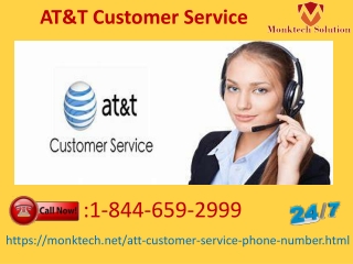 Contact our Experts on the toll-free number to reach AT&T Customer Service 1-844-659-2999