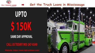 Need the Equipment Loan in Mississauga