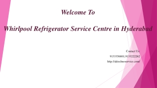 Whirlpool Refrigerator Service Center in Hyderabad