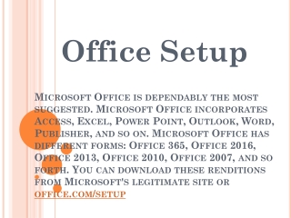 office.com/setup – Activate, Setup and Install