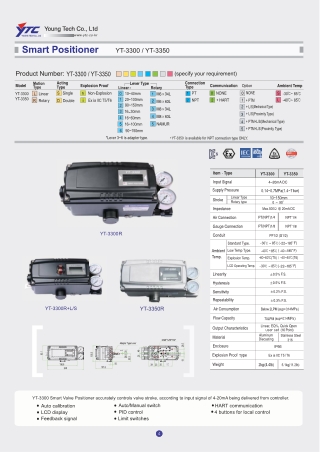 YT-3300(YT-3350) Smart Valve Positioner in NCR : Seeautomation & Engineers