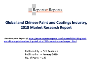 Global Paint and Coatings Industry with a focus on the Chinese Market