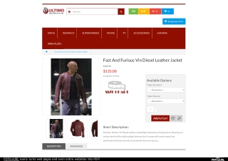 Vin Diesel Leather Jacket