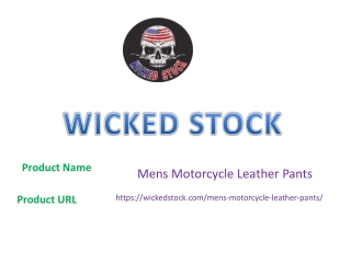 Mens Motorcycle Leather Pants