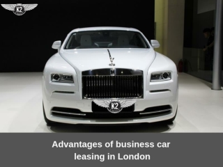 Advantages of business car leasing in London