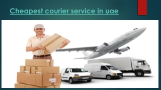 Cheapest courier service in uae