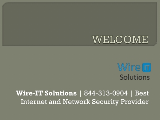 Wire-IT Solutions | 844-313-0904 | Internet Security