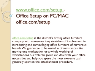Office.com/setup Office Tech Support