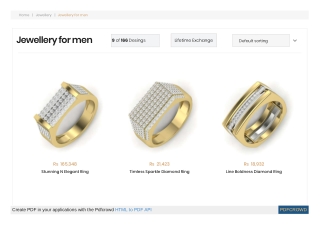 Men's jewellery online