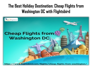 Low-cost flights from Washington DC