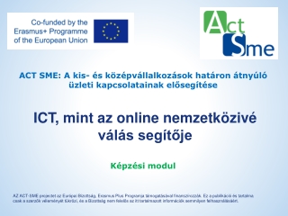 ICT , mint az online nemzetközivé válás segítője