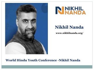 World Hindu Youth Conference -Nikhil Nanda