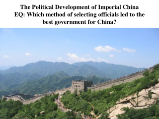 The Political Dilemma that Chinese Emperors Faced
