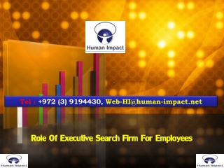Role Of Executive Search Firm For Employees
