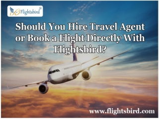 Should You Hire Travel Agent or Book a Flight Directly With Flightsbird?