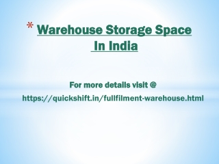 WAREHOUSE & STORAGE : FUNCTION & TYPES OF WAREHOUSING