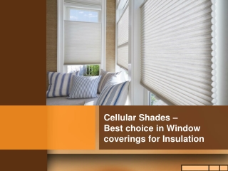 Cellular Shades – Best choice in Window coverings for Insulation