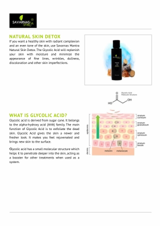 NATURAL SKIN DETOX