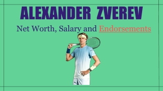 Alexander Zverev Net Worth, Salary and Endorsements