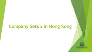 Company Setup in Hong Kong