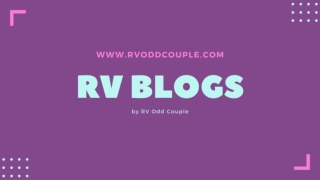 RV Blogs By RV Odd Couple