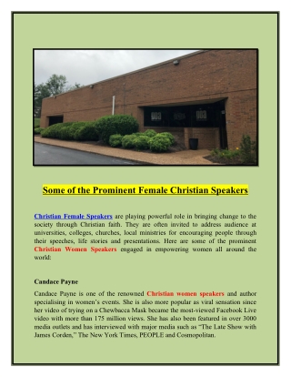 Book top Motivational Female Christian Speakers for your event