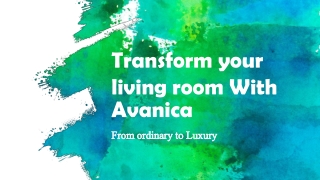 Living Room | Living Room Furniture | Avanica Inc