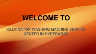 Kelvinator Washing Machine Service Center In Hyderabad
