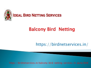 Balcony Bird Netting Services hinjewadi,Pimpri,Hadpsar,Nigdi,Wakad,Baner,Pune | Shree Sai Services