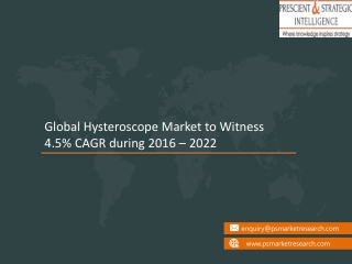Hysteroscope Market Explores New Growth Opportunities