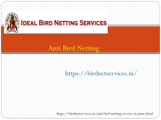 Anti Bird Netting Service hinjewadi,Pimpri-Chinchwad,Wakad,Pimple-Saudagar,Baner,Balewadi,Pune, Anti Bird Net Dealers |