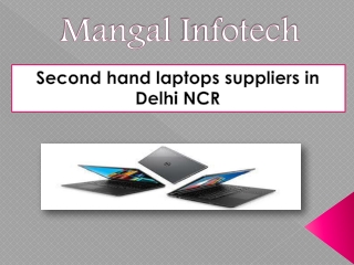 Second Hand Laptops Suppliers in Delhi NCR