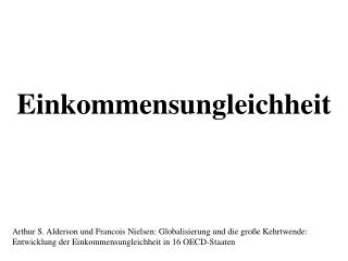 Einkommensungleichheit