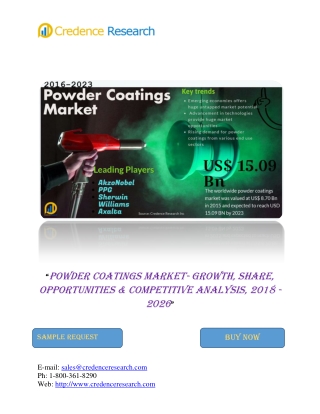 Powder Coating Market By Resin, By Application- Growth, Share, Opportunities &amp; Competitive Analysis, 2016 – 2023