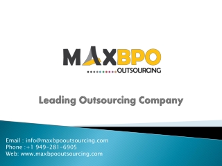 Leading Outsourcing Company - Max BPO