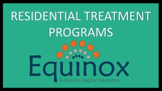 Residential treatment programs